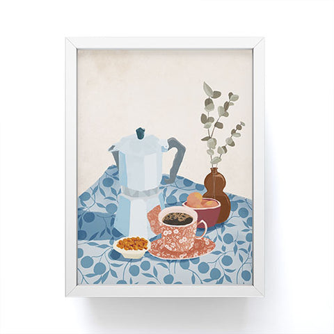 LouBruzzoni Morning coffee II Framed Mini Art Print