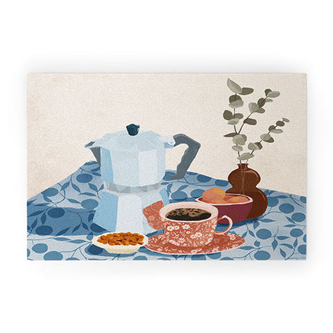 LouBruzzoni Morning coffee II Welcome Mat