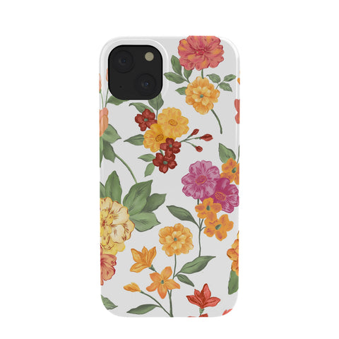 LouBruzzoni Open book blossom Orange Phone Case