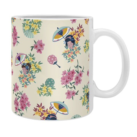 LouBruzzoni Pastel pink oriental pattern Coffee Mug