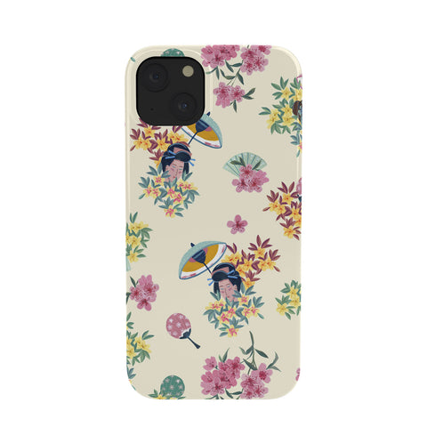 LouBruzzoni Pastel pink oriental pattern Phone Case