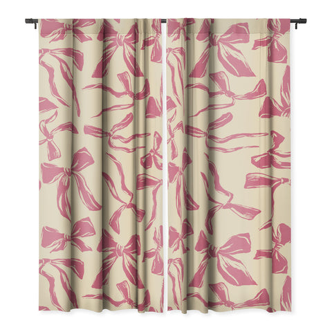 LouBruzzoni Pink bow pattern Blackout Non Repeat