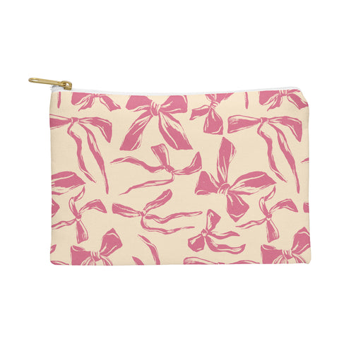 LouBruzzoni Pink bow pattern Pouch