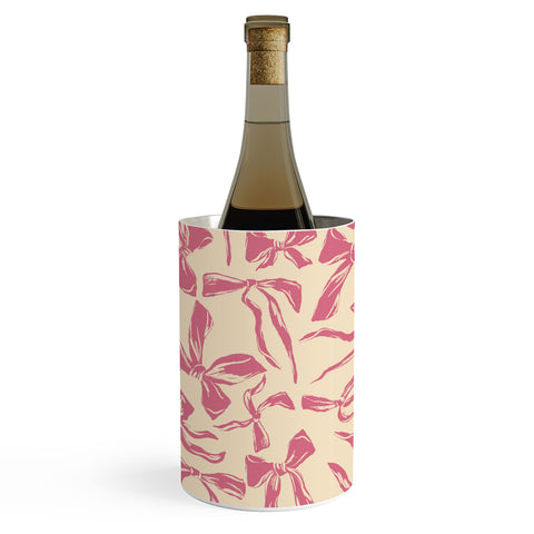 LouBruzzoni Pink bow pattern Wine Chiller