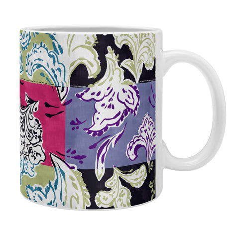 LouBruzzoni Purple Boho Paisley Coffee Mug