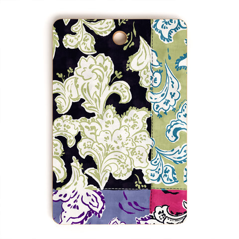 LouBruzzoni Purple Boho Paisley Cutting Board Rectangle