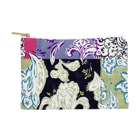 LouBruzzoni Purple Boho Paisley Pouch