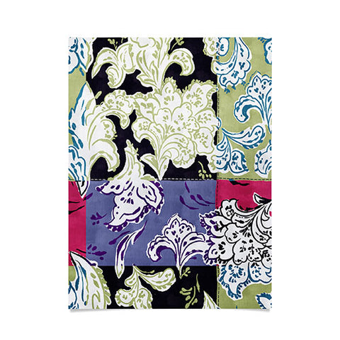 LouBruzzoni Purple Boho Paisley Poster