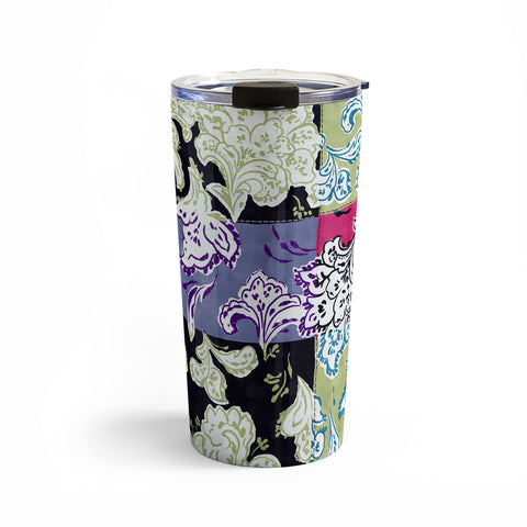LouBruzzoni Purple Boho Paisley Travel Mug