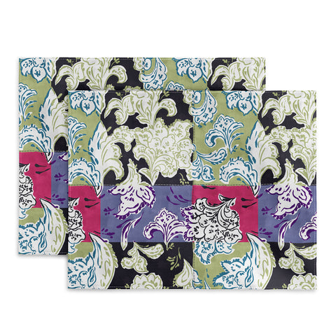 LouBruzzoni Purple Boho Paisley Placemat