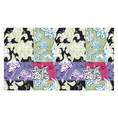 LouBruzzoni Purple Boho Paisley Tablecloth