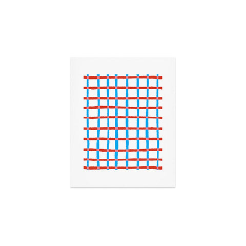 LouBruzzoni Retro checks Art Print
