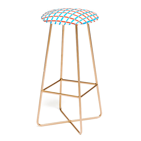 LouBruzzoni Retro checks Bar Stool