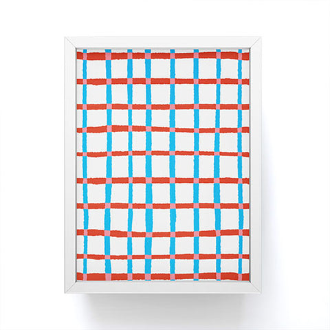 LouBruzzoni Retro checks Framed Mini Art Print