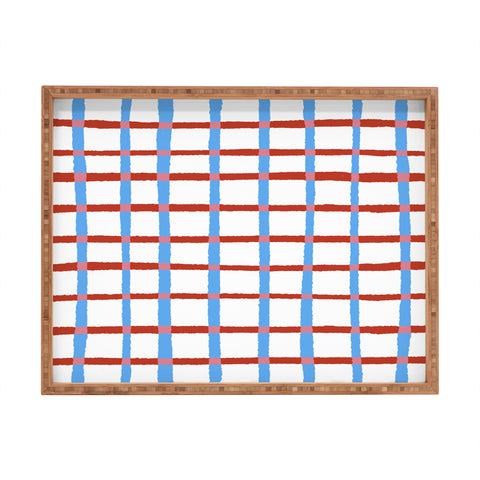 LouBruzzoni Retro checks Rectangular Tray