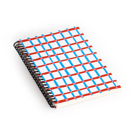 LouBruzzoni Retro checks Spiral Notebook
