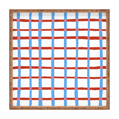 LouBruzzoni Retro checks Square Tray