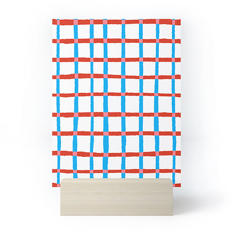 LouBruzzoni Retro checks Mini Art Print