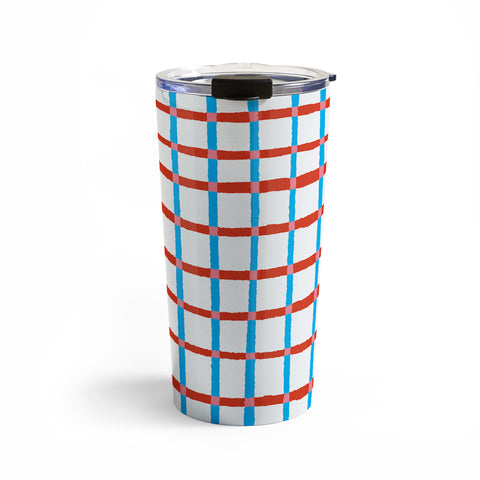 LouBruzzoni Retro checks Travel Mug