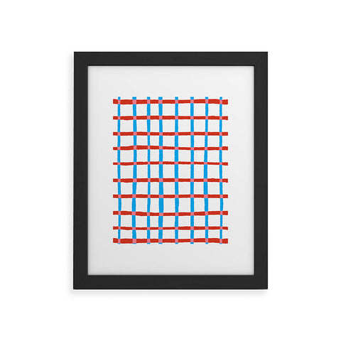 LouBruzzoni Retro checks Framed Art Print