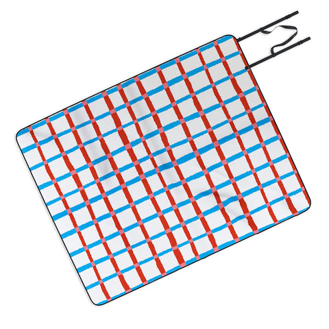 LouBruzzoni Retro checks Picnic Blanket