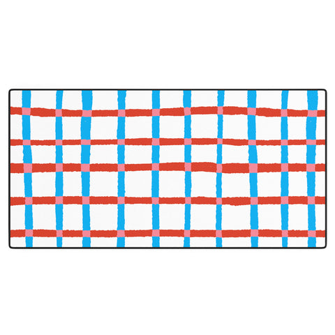 LouBruzzoni Retro checks Desk Mat