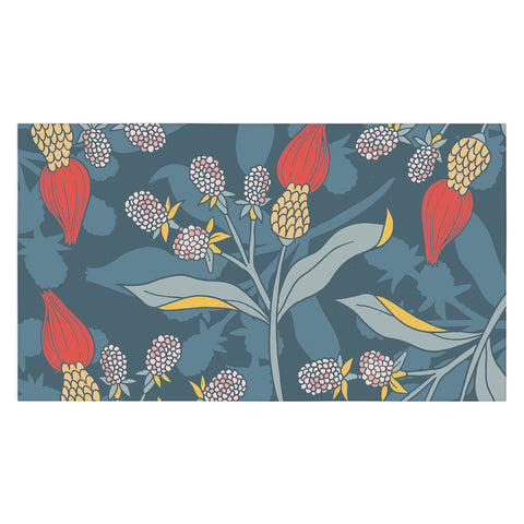 LouBruzzoni Retro floral shapes Tablecloth