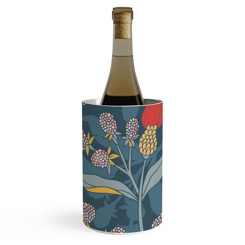 LouBruzzoni Retro floral shapes Wine Chiller