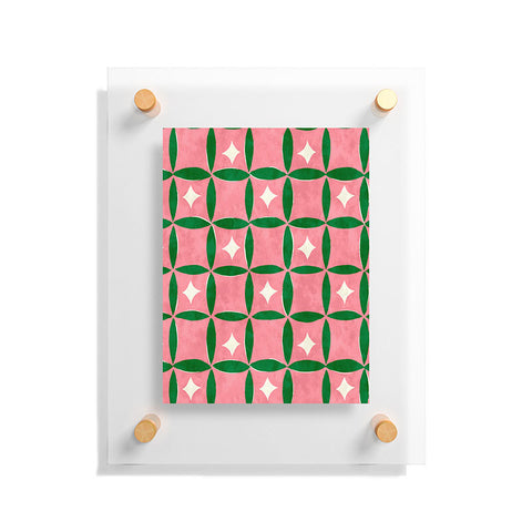 LouBruzzoni Retro geos and stars Floating Acrylic Print