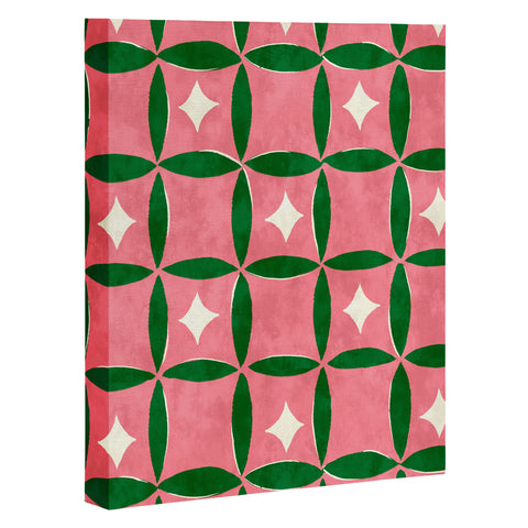 LouBruzzoni Retro geos and stars Art Canvas