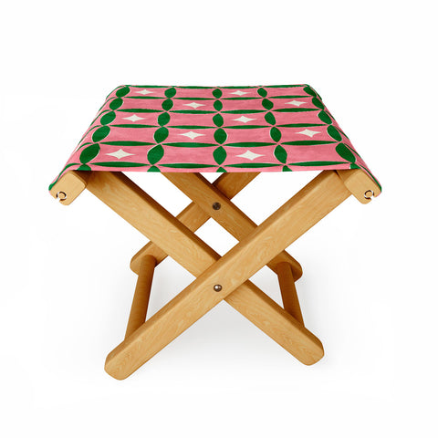 LouBruzzoni Retro geos and stars Folding Stool