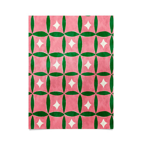 LouBruzzoni Retro geos and stars Poster