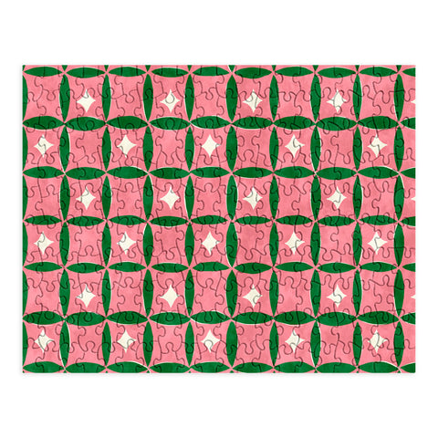 LouBruzzoni Retro geos and stars Puzzle