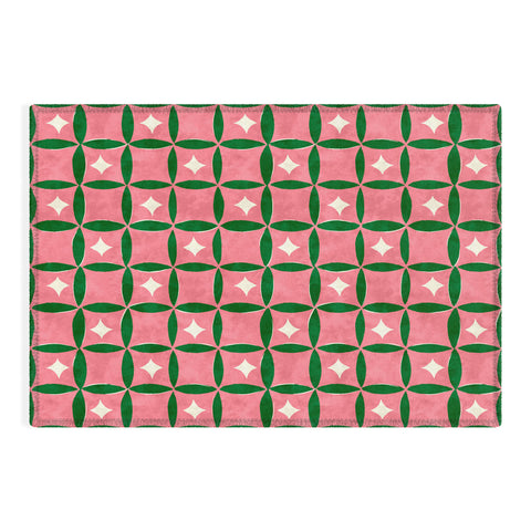 LouBruzzoni Retro geos and stars Outdoor Rug