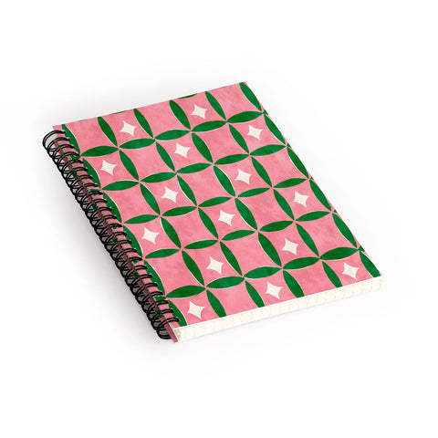 LouBruzzoni Retro geos and stars Spiral Notebook
