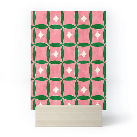 LouBruzzoni Retro geos and stars Mini Art Print