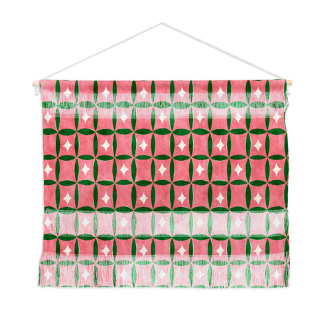 LouBruzzoni Retro geos and stars Wall Hanging Landscape