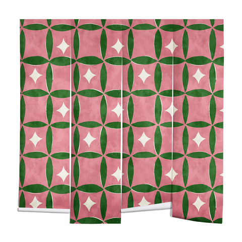 LouBruzzoni Retro geos and stars Wall Mural