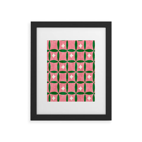 LouBruzzoni Retro geos and stars Framed Art Print