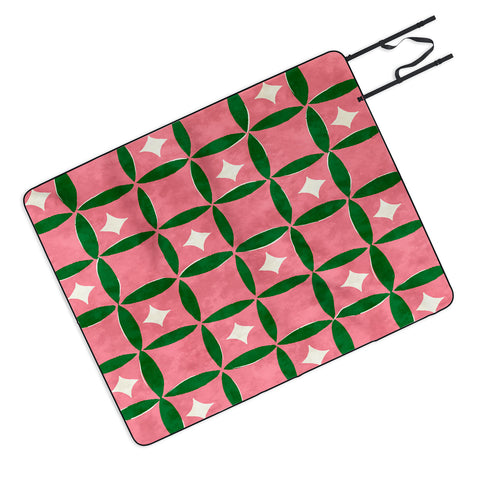 LouBruzzoni Retro geos and stars Picnic Blanket
