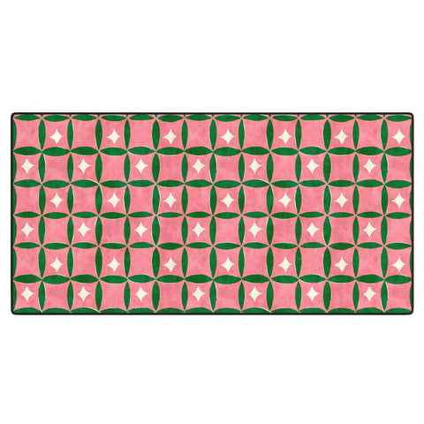 LouBruzzoni Retro geos and stars Desk Mat