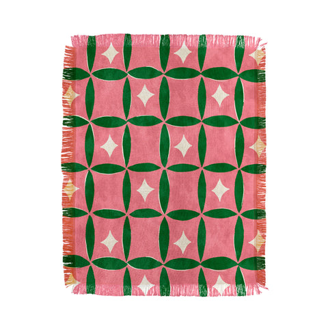 LouBruzzoni Retro geos and stars Throw Blanket