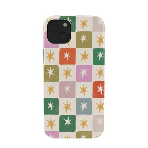 LouBruzzoni Retro Star Block Pattern Phone Case