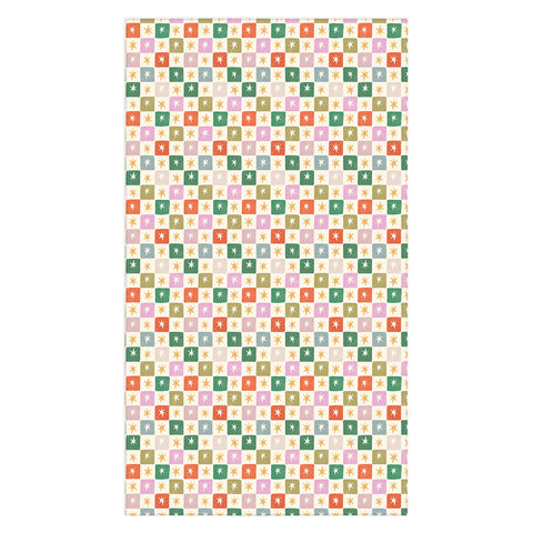 LouBruzzoni Retro Star Block Pattern Tablecloth