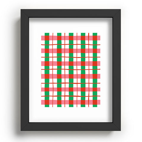 LouBruzzoni Retro Xmas checks Recessed Framing Rectangle