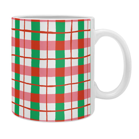 LouBruzzoni Retro Xmas checks Coffee Mug