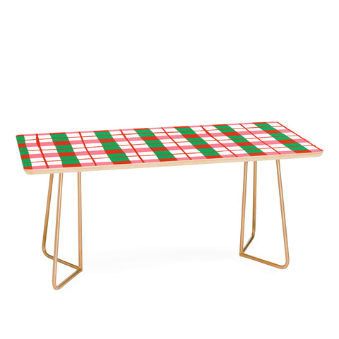 LouBruzzoni Retro Xmas checks Coffee Table