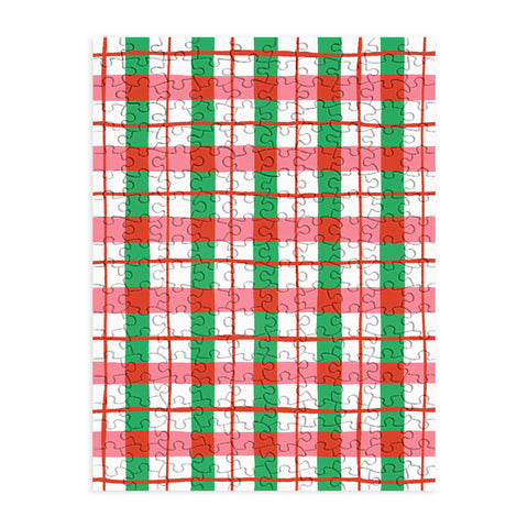 LouBruzzoni Retro Xmas checks Puzzle