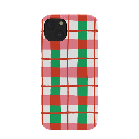 LouBruzzoni Retro Xmas checks Phone Case