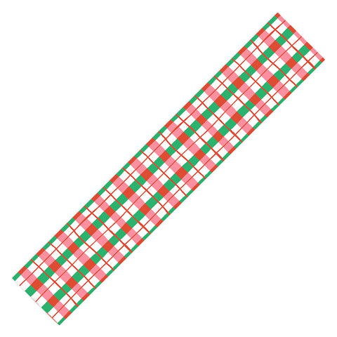 LouBruzzoni Retro Xmas checks Table Runner